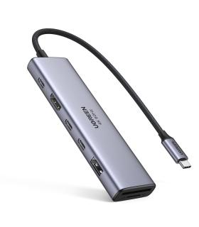 HUB UGREEN 7EN1 USB-C A HDMI 2XUSB-C USB-A SD TF
