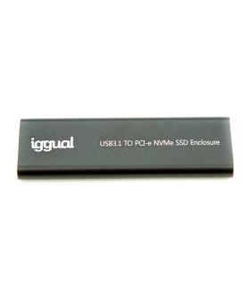 Iggual Caja Externa USB-C 3.1 SSD M.2 NVMe Y SATA