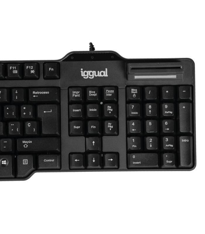 Iggual Teclado Con Lector DNI CK-ID-DNI SMARTcard