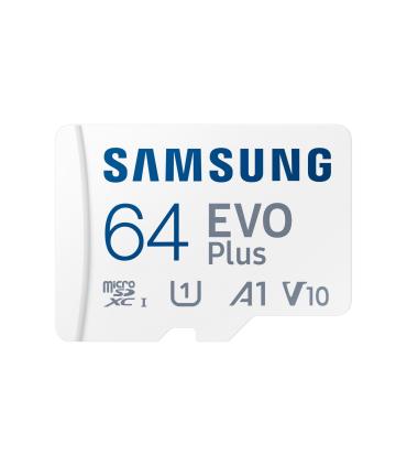 Tarjeta De Memoria Samsung EVO Plus 2023 64GB MicroSD XC Con Adaptador  Clase 10  160MBs