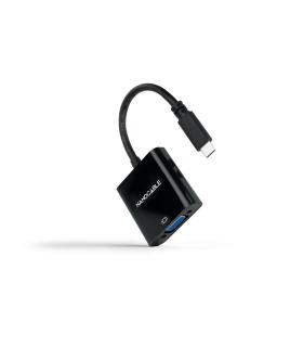 Nanocable Conversor USB-C M A VGA H Negro 10cm