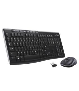 COMBO TECLADO RATON LOGITECH MK270 RF INALAMBRICO NEGRO