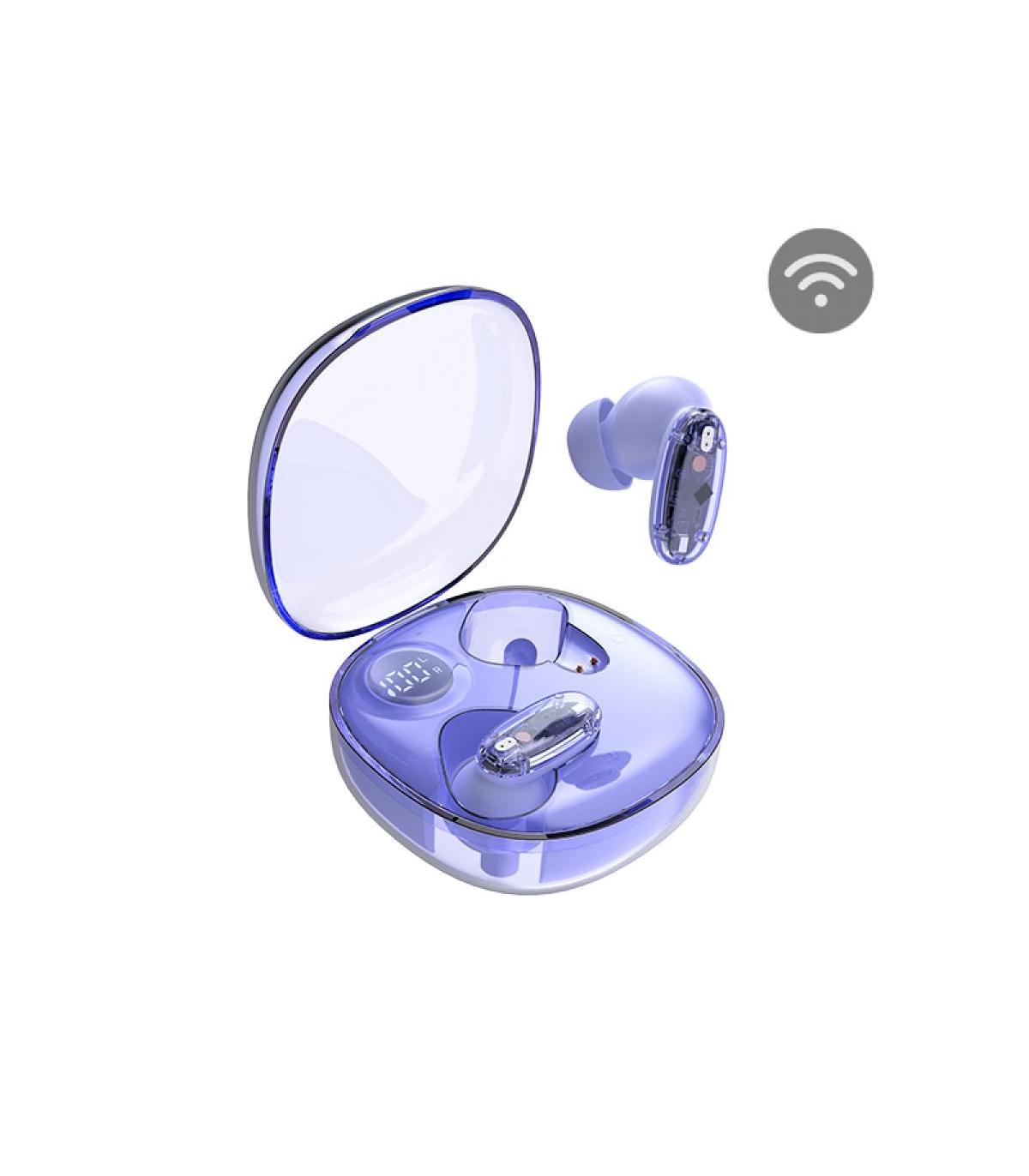 Auriculares Bluetooth Mars Gaming MHIB2 Con Estuche De Carga  Autonoma 7h  Morados