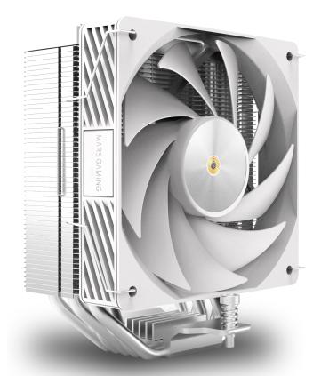 Ventilador Con Disipador Mars Gaming MCPU-X5  12cm  Blanco