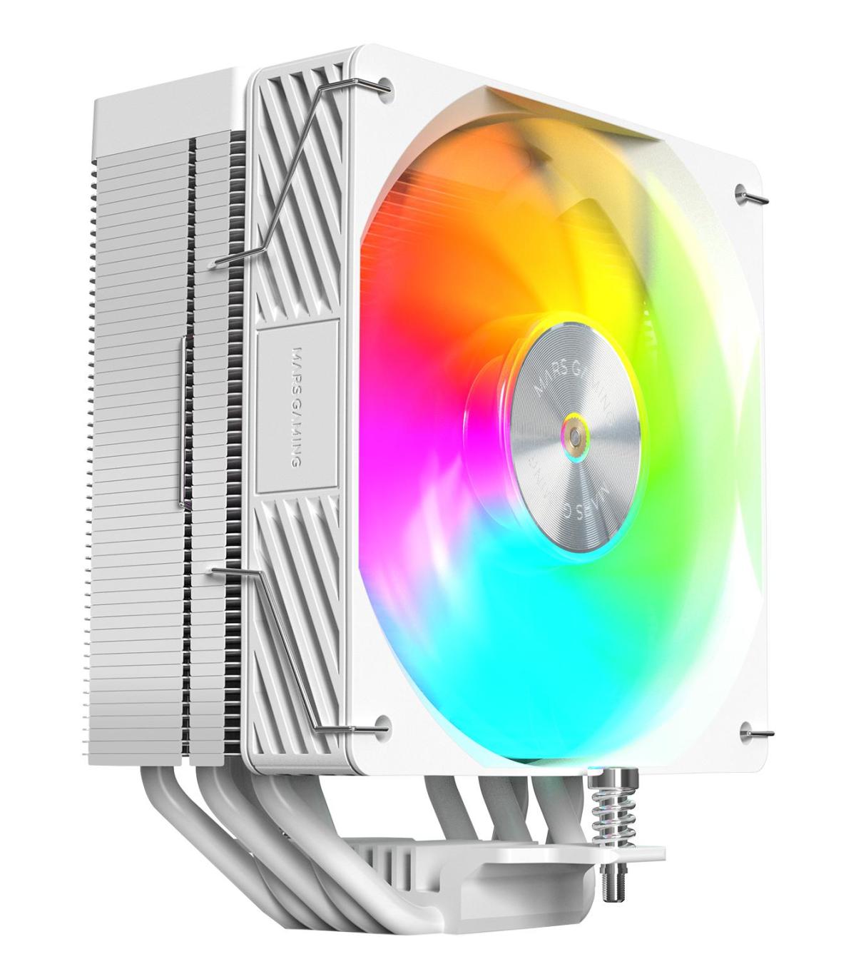 Ventilador Con Disipador Mars Gaming MCPU-X5ARGB  12cm  Blanco