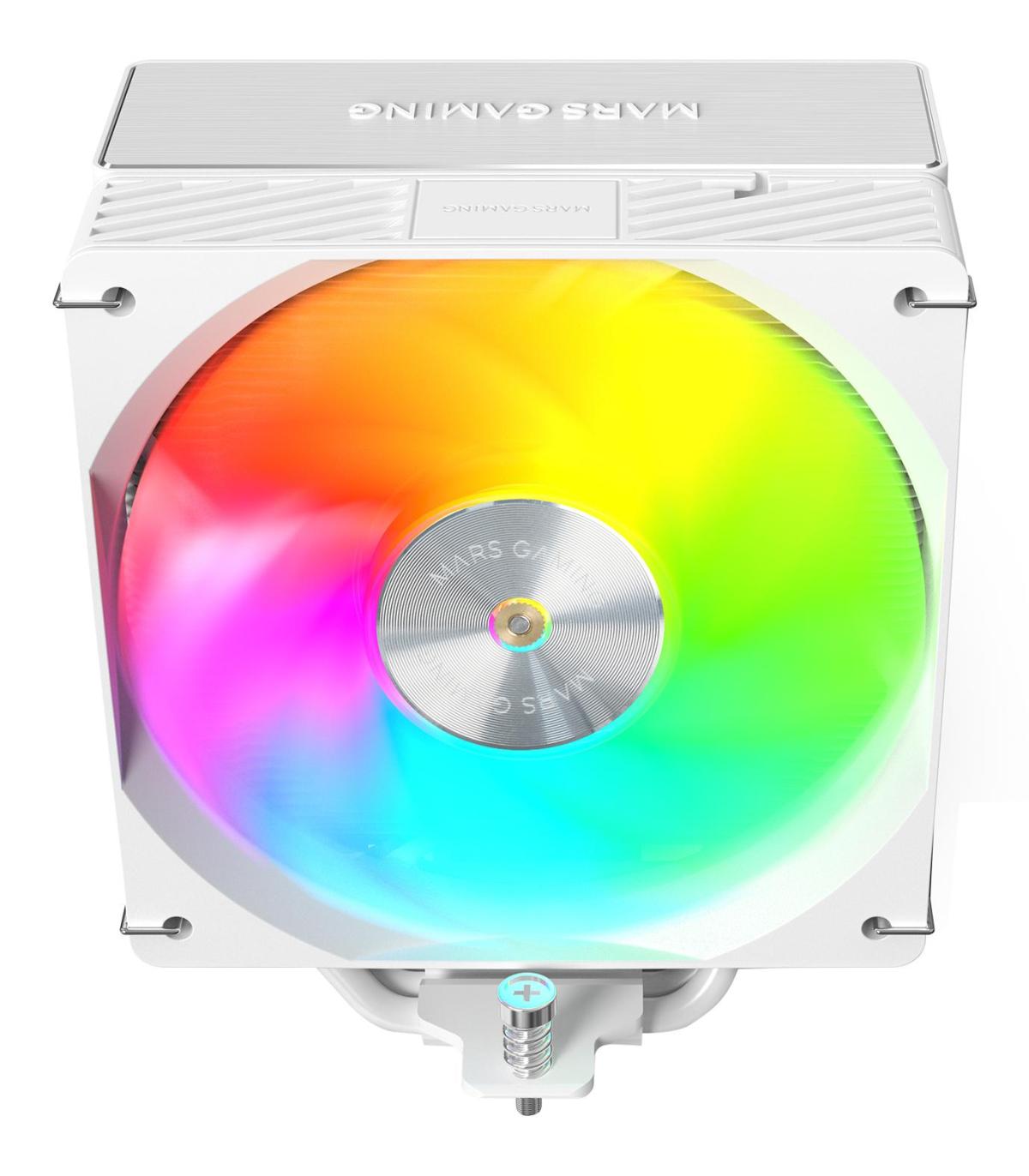 Ventilador Con Disipador Mars Gaming MCPU-X5ARGB  12cm  Blanco