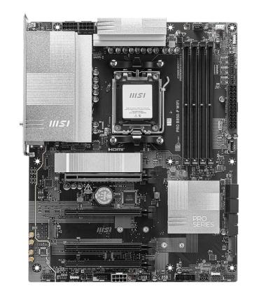 PLACA MSI PRO B850-P WIFI,AMD,AM5,B850,4DDR5,256GB,WIFI,ATX