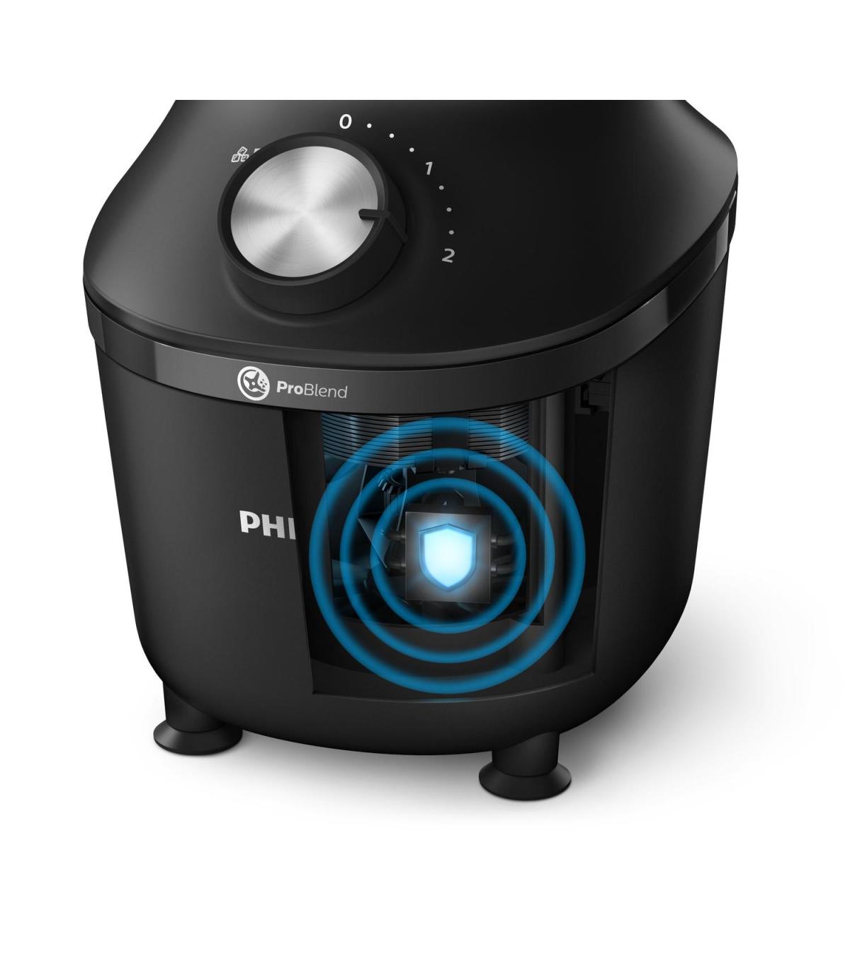 BATIDORA DE VASO PHILIPS HR2291 01 2L 600W NEGRO