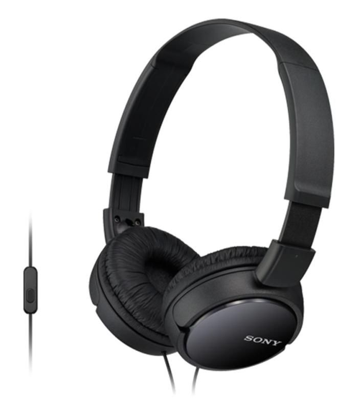 Auriculares Sony MDRZX110APB  Con Micrfono  Jack 3.5  Negros