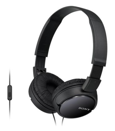 Auriculares Sony MDRZX110APB  Con Micrfono  Jack 3.5  Negros