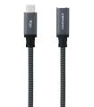 Cable Alargador USB Tipo-C 3.2 Nanocable 10.01.4500-COMB  USB Tipo-C Macho - USB Tipo-C Hembra  50cm  Negro