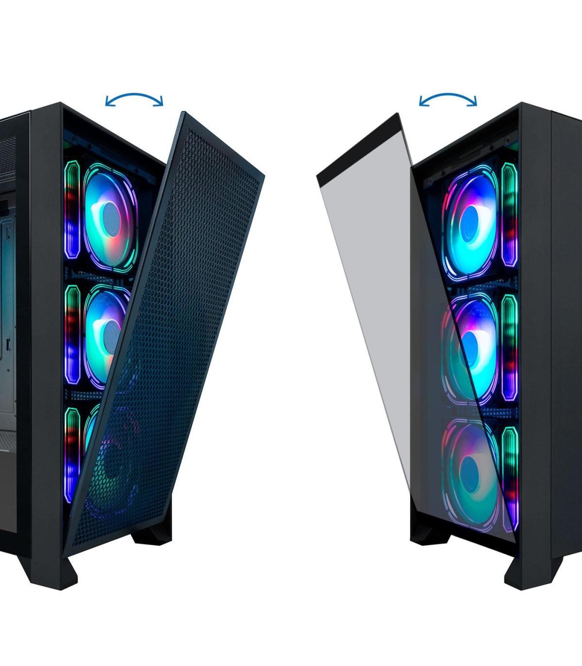 Coolbox Caja Gaming ATX Ge-2000 DualView  S Fte