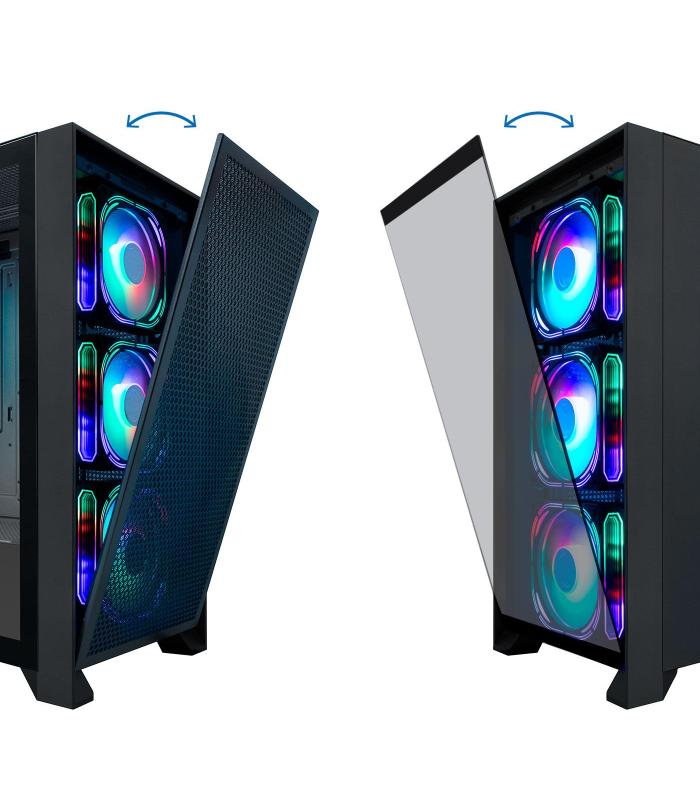 Coolbox Caja Gaming ATX Ge-2000 DualView  S Fte