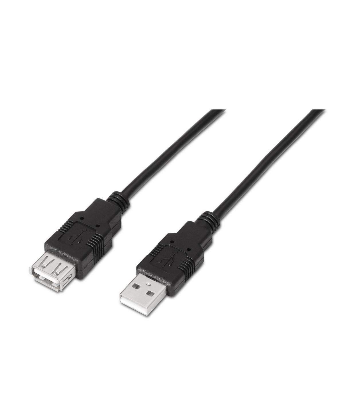 CABLE AISENS USB 2.0 TIPO A M-A H NEGRO 3.0M