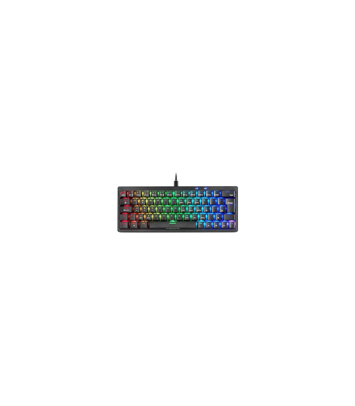 Teclado Gaming Mecnico Mars Gaming MKMINIPRO  Switch Marrn  Negro