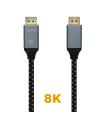 CABLE AISENS DISPLAYPORT V1.4 8K60HZ DP M-DP M GRIS NEGRO 1.0M