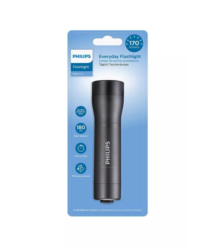 Linterna Philips SFL4001T 10  4 Pilas *AAA