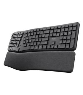 Teclado Inalmbrico Por Bluetooth Trust Keyra Multidispositivo Ergonmico