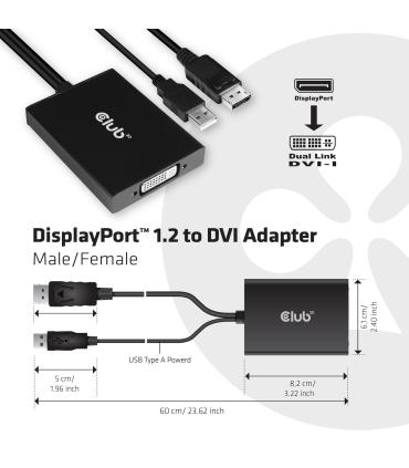 ADAPTADOR ACTIVO CLUB3D DP A DVI-D HDCP ON