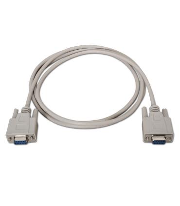 CABLE AISENS SERIE NULL MODEM DB9 H-DB9 H BEIGE 1.8M