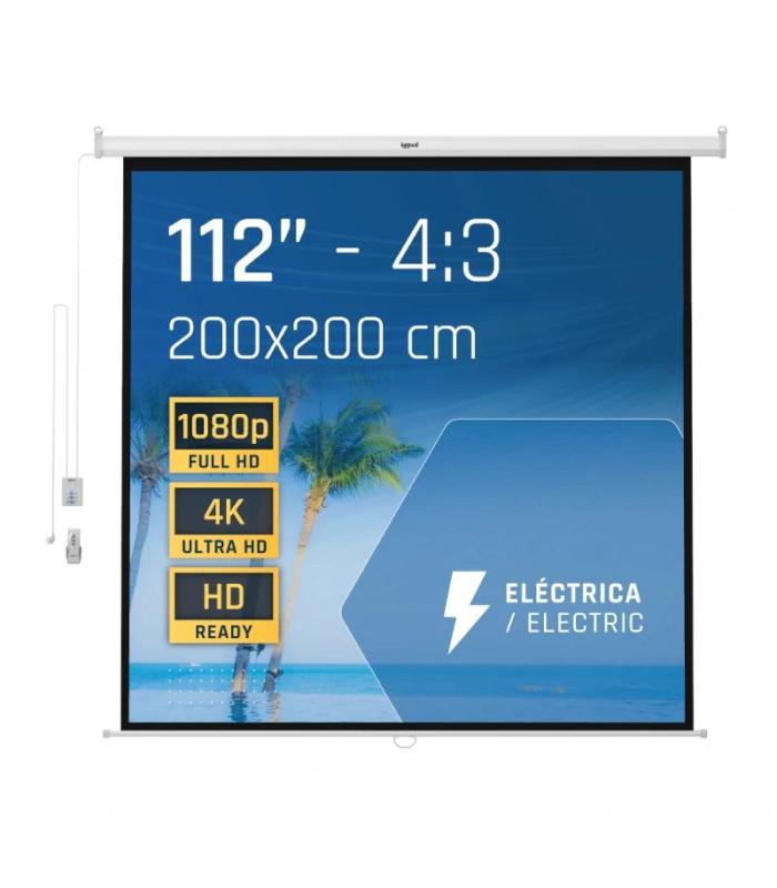 Iggual Pantalla Elctrica 4 3 112" 200x200 Cm