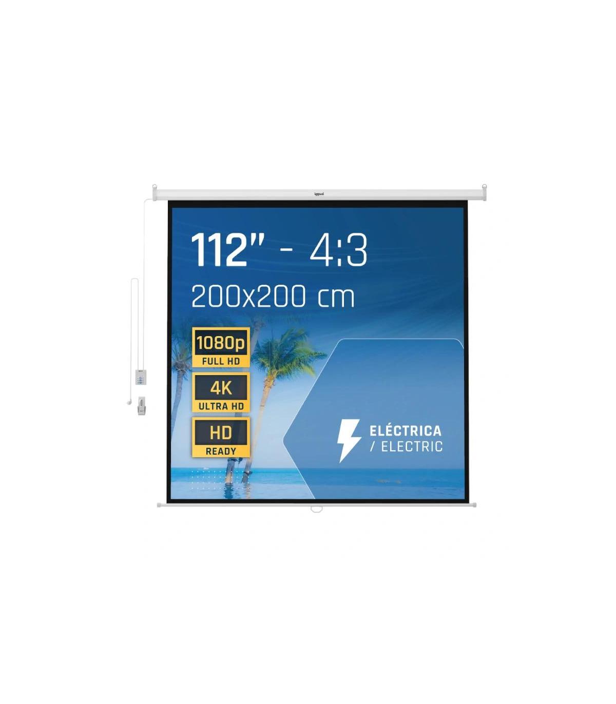 Iggual Pantalla Elctrica 4 3 112" 200x200 Cm