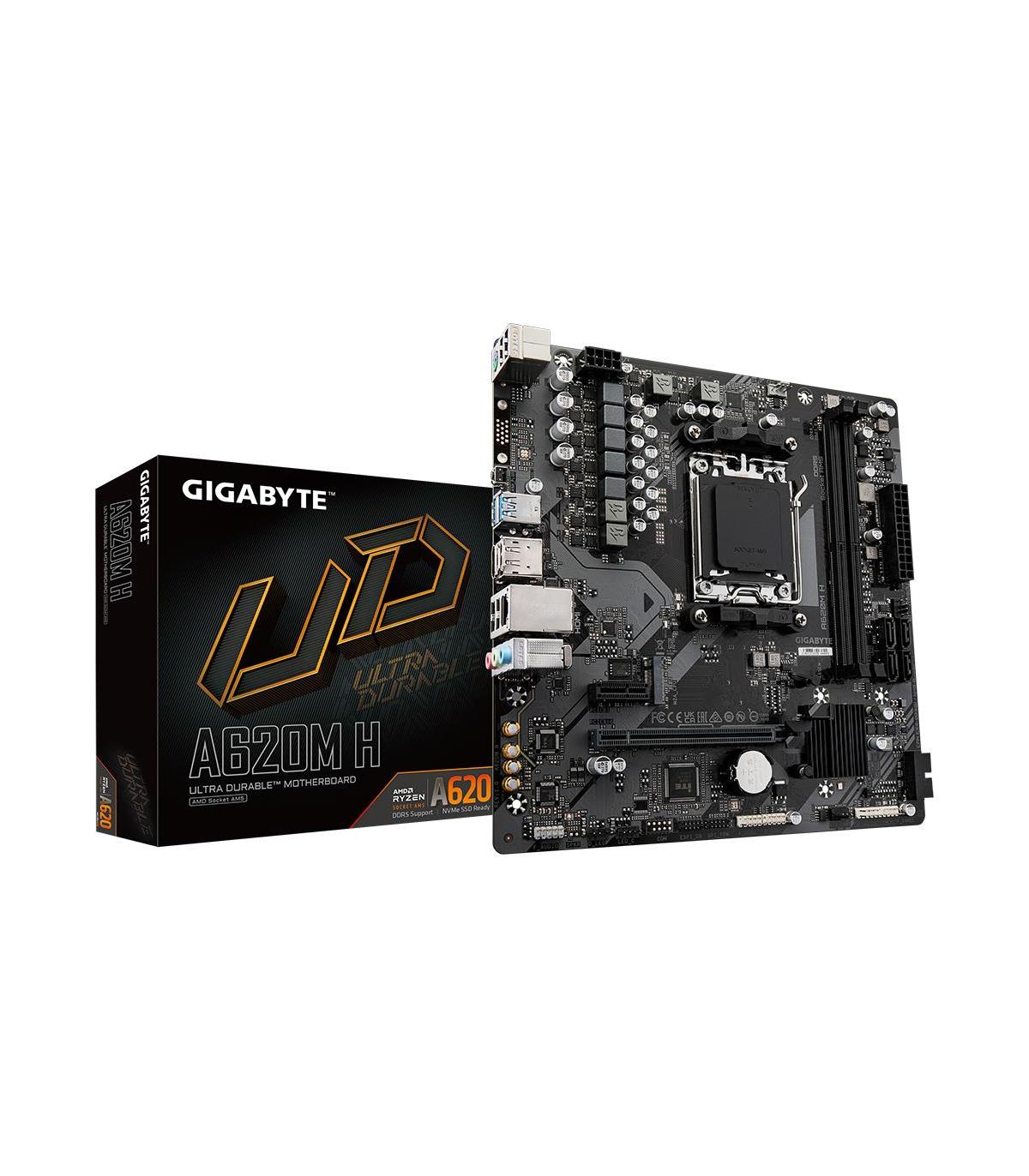 GIGABYTE A620M H Placa Base AMD A620 Zcalo AM5 Micro ATX