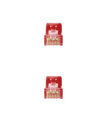 Nanocable Cable De Red Latiguillo RJ45 LSZH Cat.6A UTP AWG24, Rojo, 2.0m