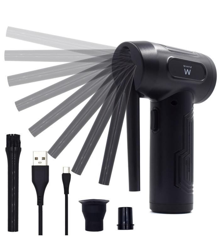 EWENT SOPLADOR DE AIRE COMPRIMIDO , RECARGABLE 7.500 MAh