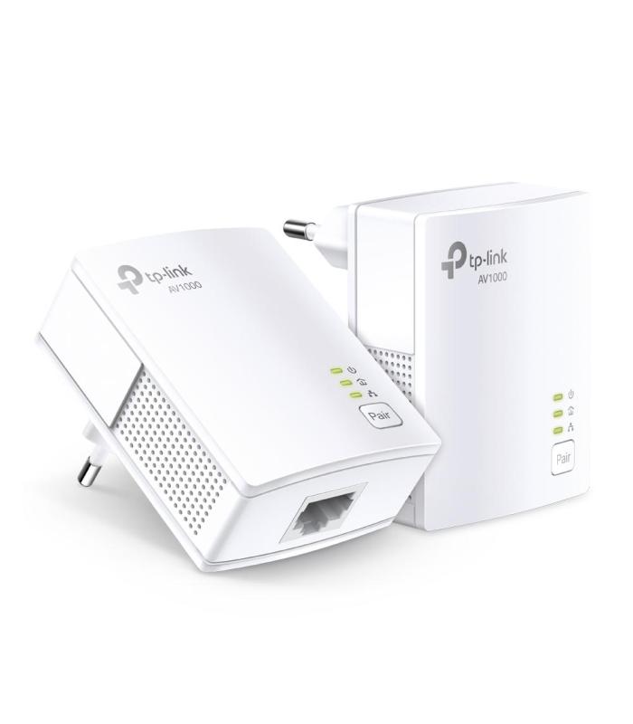 Adaptador Powerline TP-Link TL-PA7017Kit 1000Mbps  Alcance 300m  Pack De 2