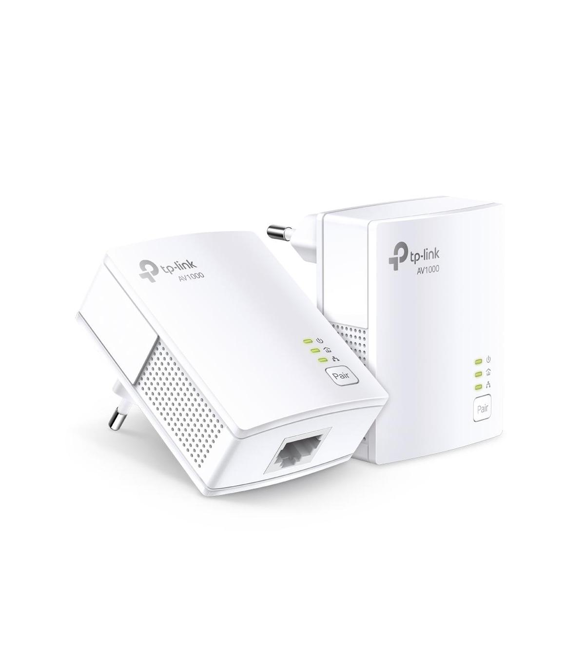 Adaptador Powerline TP-Link TL-PA7017Kit 1000Mbps  Alcance 300m  Pack De 2