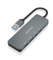 Hub USB 3.2 Aisens A106-0696  2xUSB  2xUSB Tipo-C  Gris