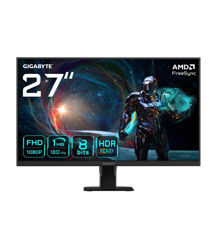 MONITOR GIGABYTE 27" GS27FA,SS IPS,1920X1080 (FHD),1MS,1000 1,180HZ,2HDMI+1DP,NEGRO