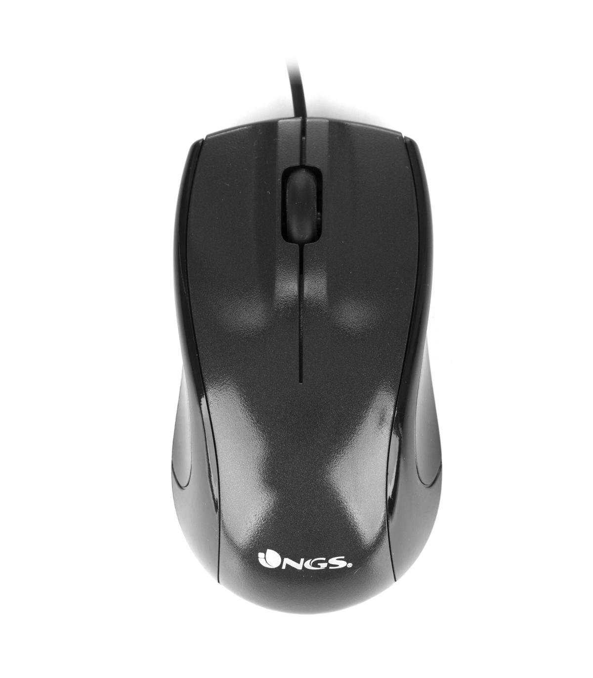 NGS Raton Ptico Mist 1000Dpi Negro