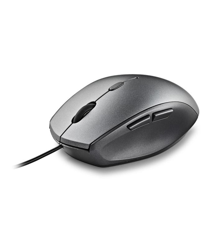 NGS WIRED ERGO SILENT MOUSE + USB TYPE C ADAP GRAY