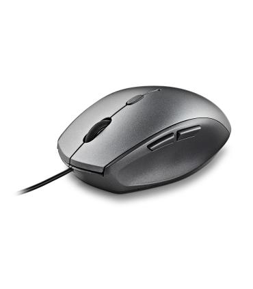 NGS WIRED ERGO SILENT MOUSE + USB TYPE C ADAP GRAY