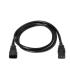 Cable Alargador De Alimentacin CPU Aisens A132-0171  IEC C13 Hembra - IEC C14 Macho  Hasta 1500W  1.5m  Negro