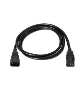 Cable Alargador De Alimentacin CPU Aisens A132-0171  IEC C13 Hembra - IEC C14 Macho  Hasta 1500W  1.5m  Negro