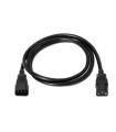 Cable Alargador De Alimentacin CPU Aisens A132-0171  IEC C13 Hembra - IEC C14 Macho  Hasta 1500W  1.5m  Negro