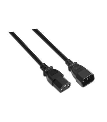 Cable Alargador De Alimentacin CPU Aisens A132-0171  IEC C13 Hembra - IEC C14 Macho  Hasta 1500W  1.5m  Negro