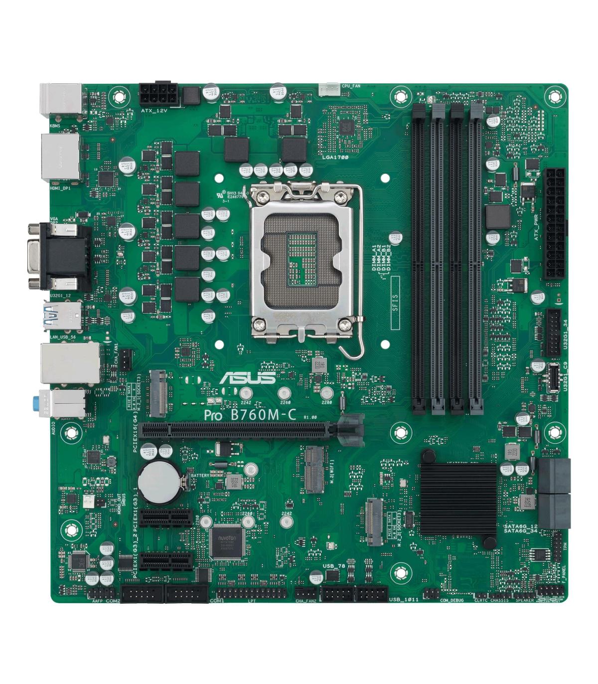 ASUS PRO B760M-C-CSM Intel B760 LGA 1700 Micro ATX