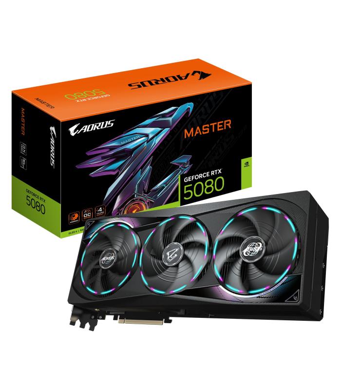 GIGABYTE GeForce RTX 5080 GAMING OC 16G Tarjeta Grfica - 16GB GDDR7, 256 Bits, PCI-E 5.0, 2805MHz Core Clock, 3 X DisplayPort, 1