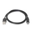 CABLE AISENS USB 2.0 3A TIPO USB-C M-A M NEGRO 2.0M