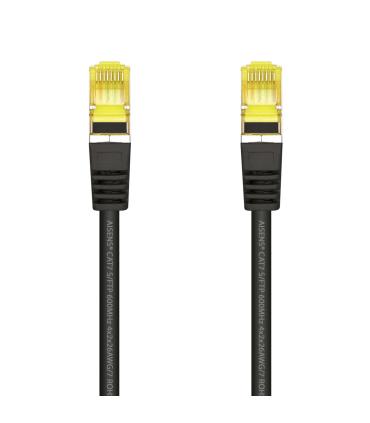 CABLE RED LATIGUILLO RJ45 LSZH CAT.7 SFTP AWG26 NEGRO 0.5M AISENS A146-0485