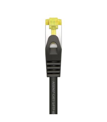 CABLE RED LATIGUILLO RJ45 LSZH CAT.7 SFTP AWG26 NEGRO 0.5M AISENS A146-0485
