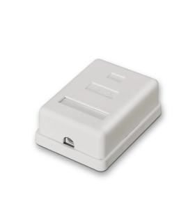 ROSETA DE SUPERFICIE AISENS RJ45 CAT.6 FTP 1 TOMA BLANCO