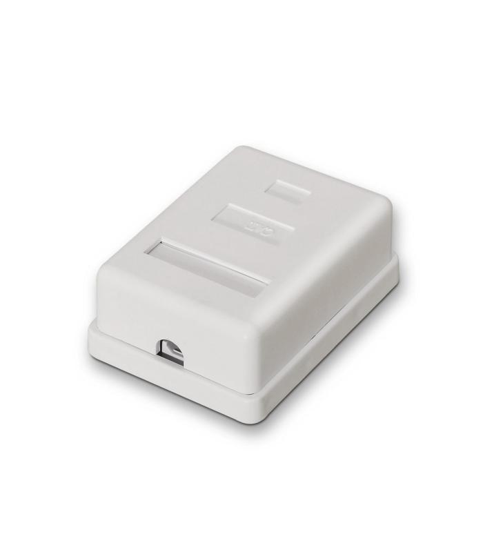 ROSETA DE SUPERFICIE AISENS RJ45 CAT.6 FTP 1 TOMA BLANCO
