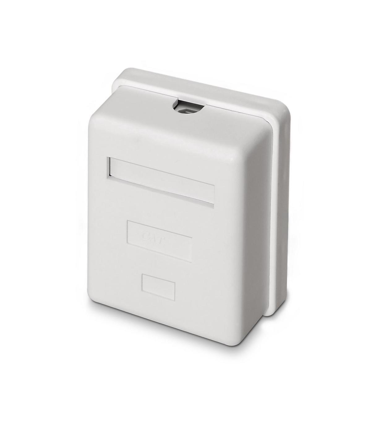 ROSETA DE SUPERFICIE AISENS RJ45 CAT.6 FTP 1 TOMA BLANCO