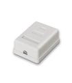 ROSETA DE SUPERFICIE AISENS RJ45 CAT.6 FTP 1 TOMA BLANCO