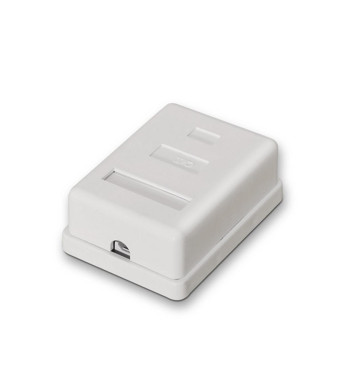 ROSETA DE SUPERFICIE AISENS RJ45 CAT.6 FTP 1 TOMA BLANCO